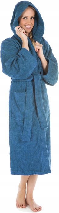 Zestaw 2szt Szlafrok niebieski r.M