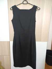 Sukienka czarna wizytowa biurowa krótki rękaw XS 34 Top Secret