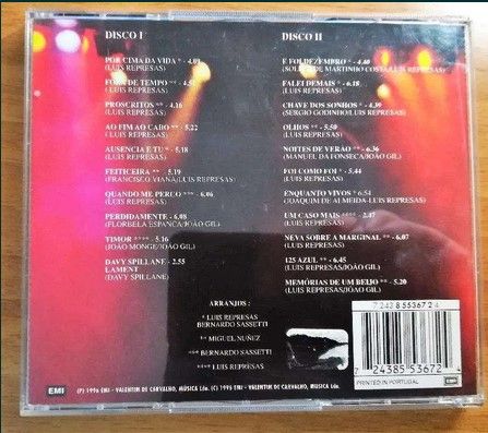 CD | Luis Represas | Ao Vivo no CCB (cd duplo)