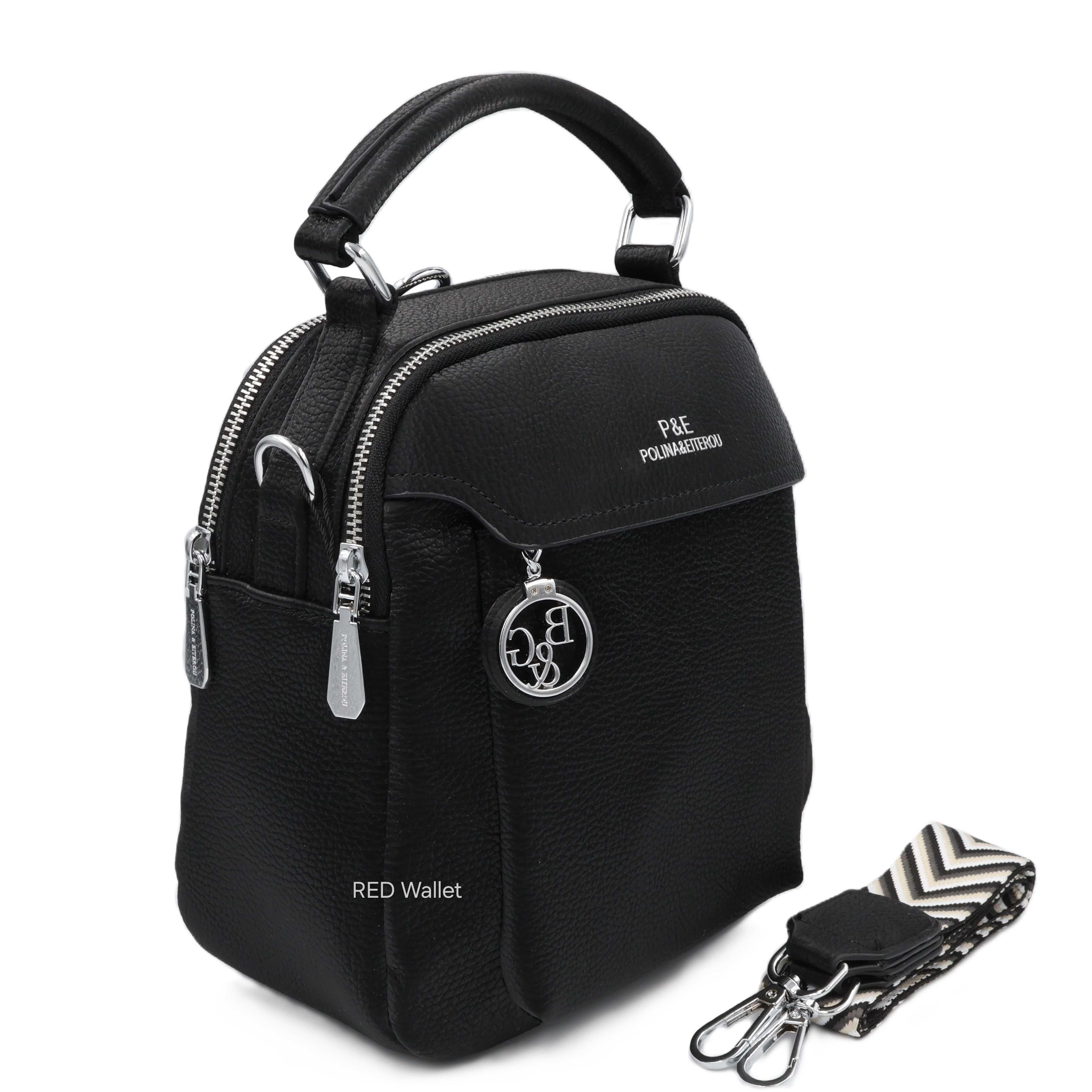 Рюкзак жіночий Polina & Eiterou P5293 Black Рюкзак женский Поліна