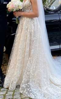 Niepowtarzalna suknia ślubna 36 Tina Valerdi