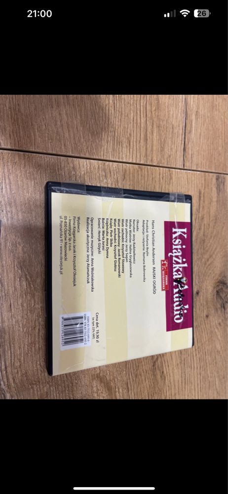 Audiobook dla dzieci Rajski Ogrod Hans Christian Andersen CD Mp3