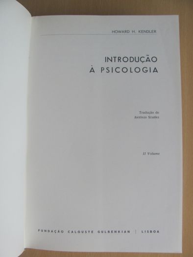 Introdução à Psicologia de H. Kendler