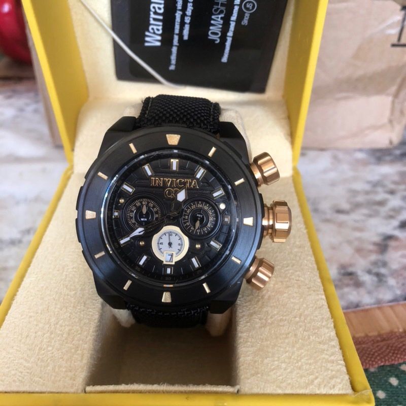 Zegarek męski Invicta „Golden Fish” Corduba GMT