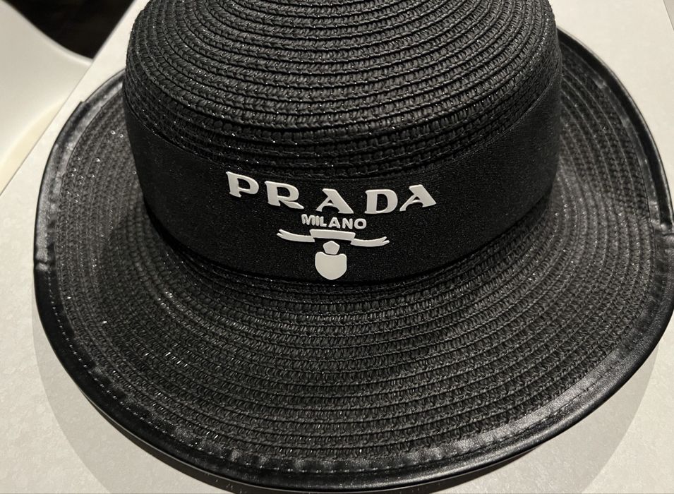 Kapelusz PRADA czarny