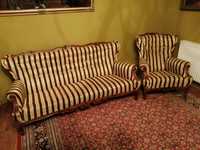 Sofa w stylu Ludwik + 2 fotele
