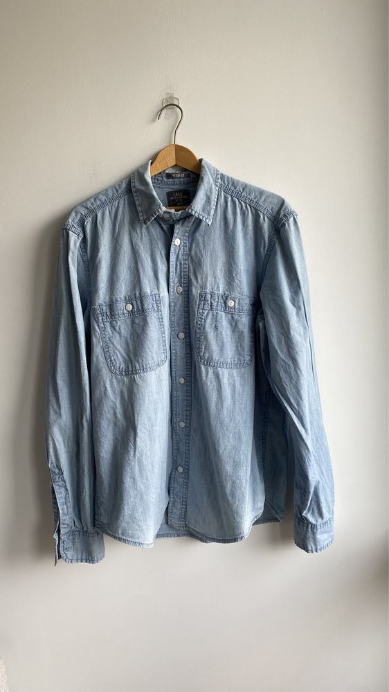 H&M męska koszula denimowa M 38 bawełna 100% kurtka jeans