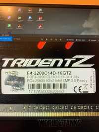 Pamięć G.Skill Trident Z, DDR4, 2X8 GB, 3200MHz, CL14