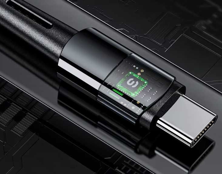 Кабель Essager Sunset USB Type-C to USB Type-C 240W 2m Dark Grey