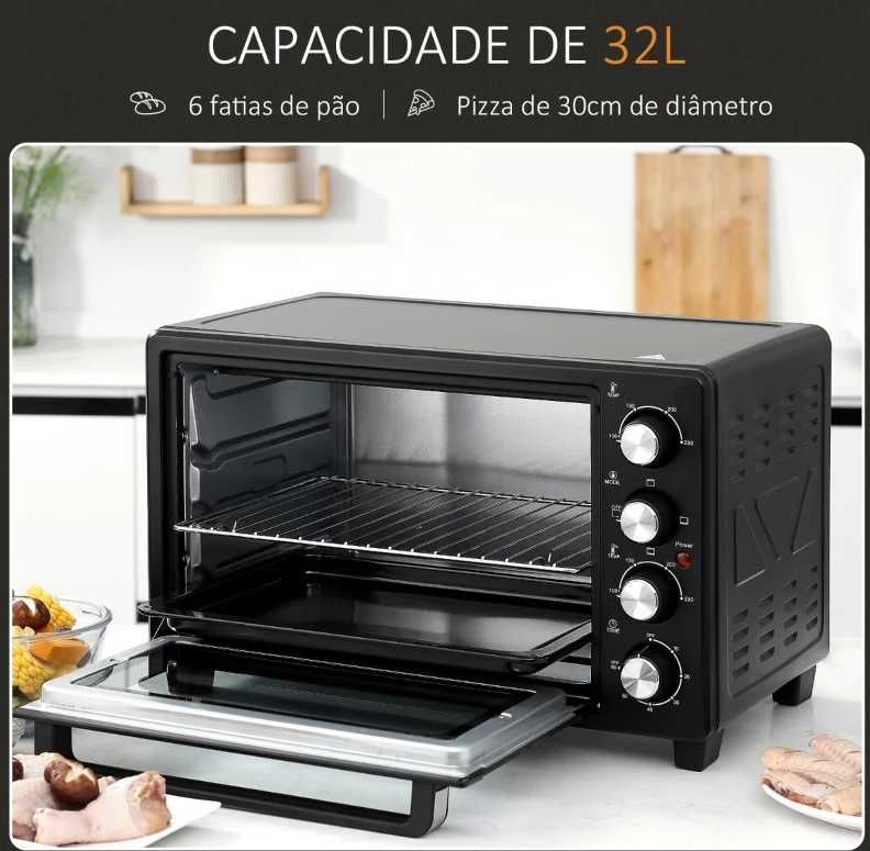 Forno HOMCOM - 32L - 1600W (NOVO)