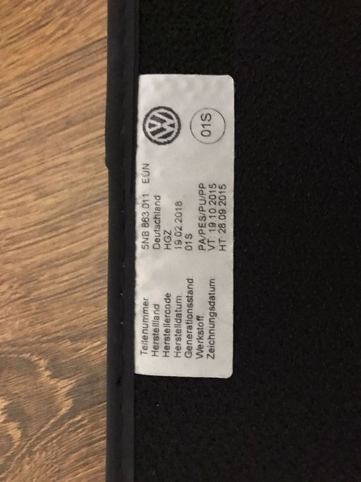 Коврики оригінал фольцваген ...