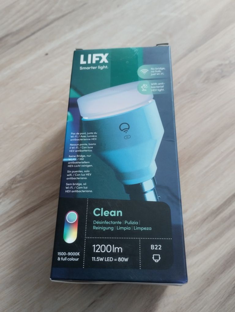 Inteligentna żarówka LED wifi Lifx Clean A60