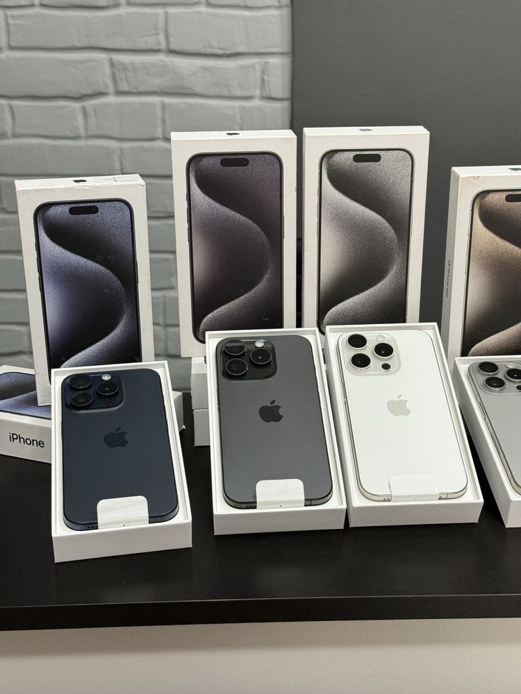 Used iPhone 15 / 15pro / 15 pro max 128/256/512gb 1T + Гарантія