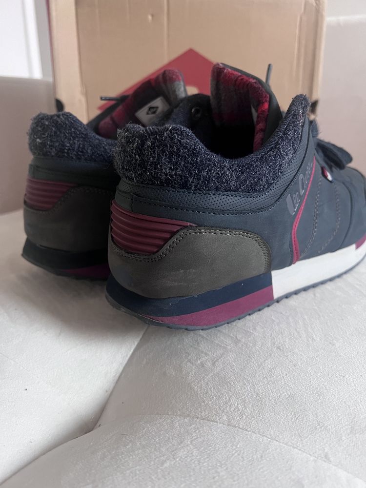 44 lee cooper adidasy meskie granatowe skora