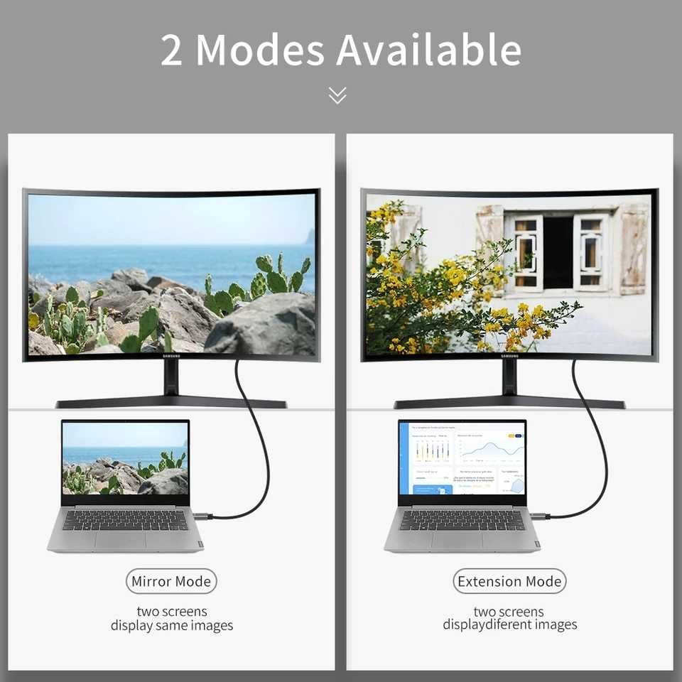 Кабель Type-C to DisplayPort v1.4 довжина 2м 4K/144Hz для MacBook/iMac