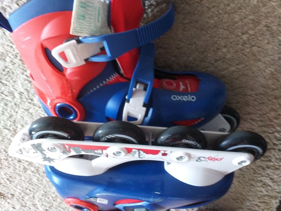 Rolki oxelo z decathlon i ochraniacze