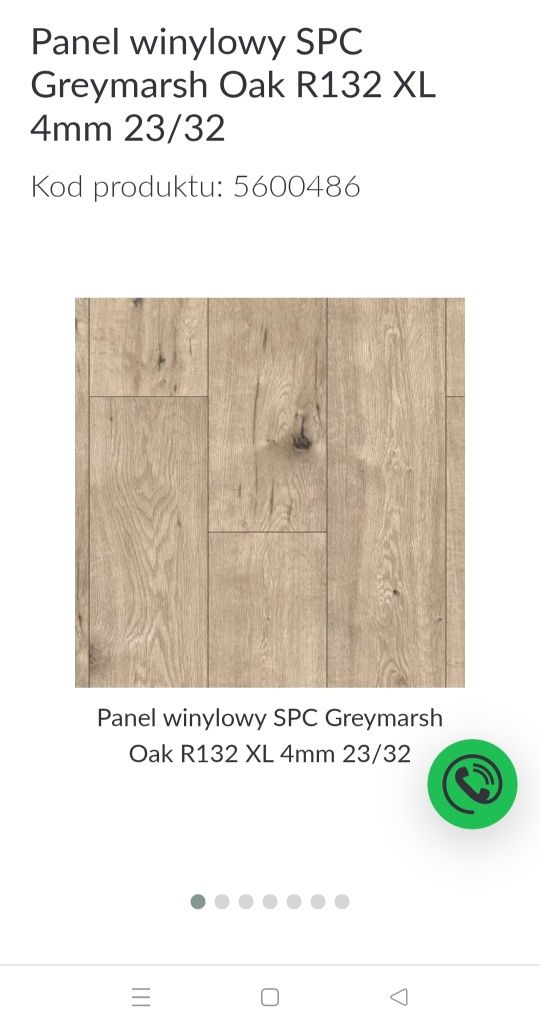 57 m2 Panele winylowe SPC Greymarsh Oak R132 XL 4mm 23/32