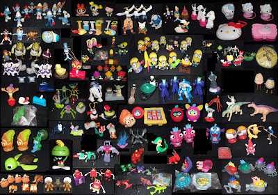 Bonecos Antigos Vintage PVC Monocromáticos Rajá Kinder Mcdonalds