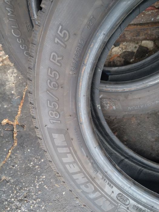 Opony wielosezonowe crossclimate Michelin 185/65 15 r15 m+s para 2022r