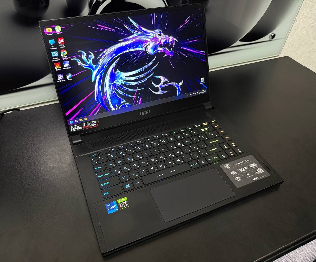 Ноутбук MSI GS66 Stealth 11UE 240Hz/IPS/i7-11800H/16GB/RTX 3060 6GB
