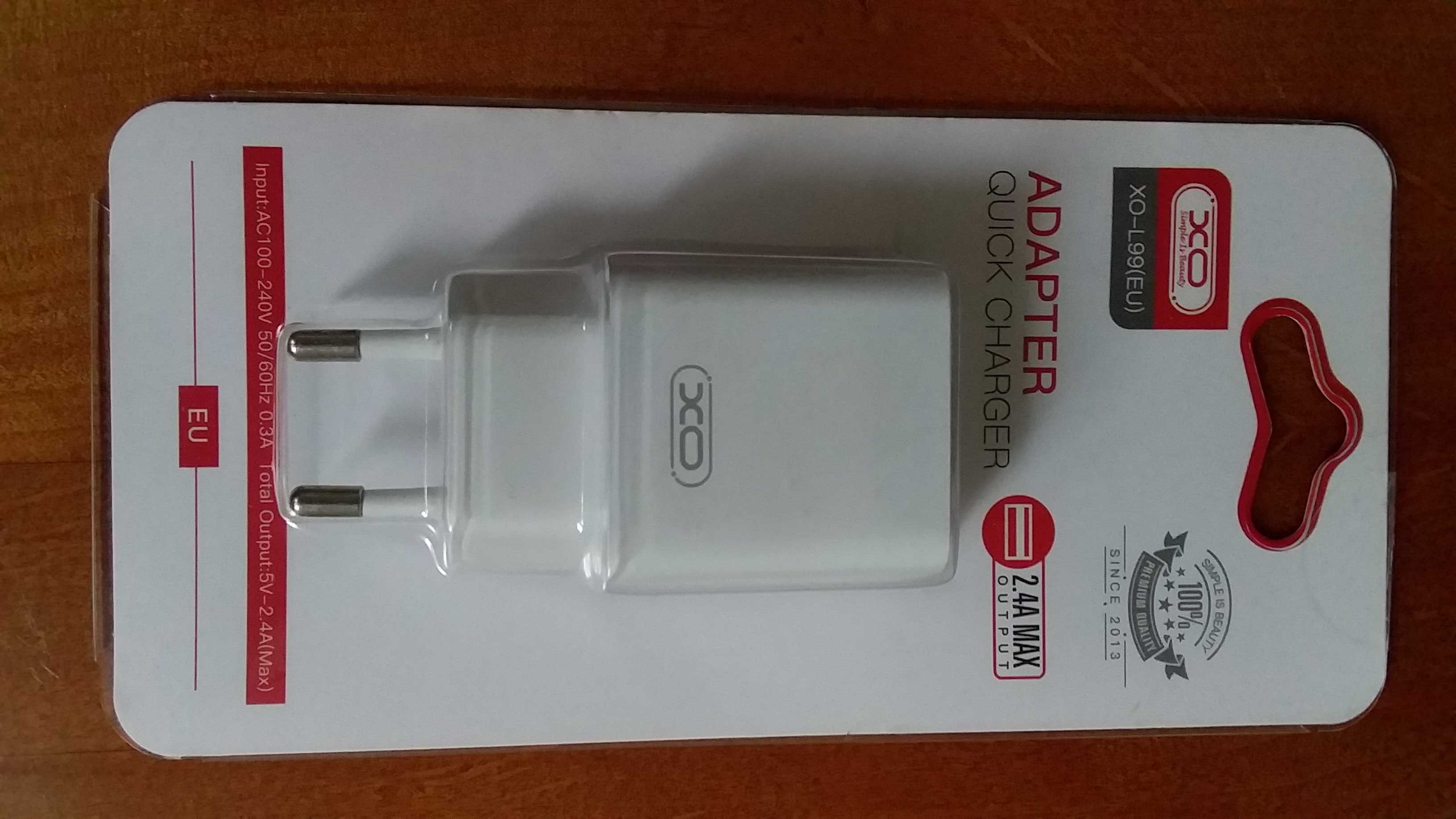 Продам мережевий зарядний пристрій "ХО" 1 usb L99 2,4 A