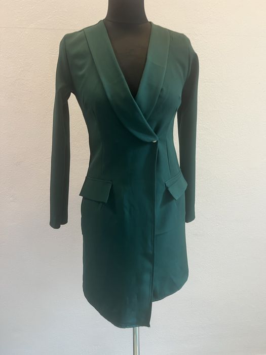 Sukienka elegancka marynarka zieleń