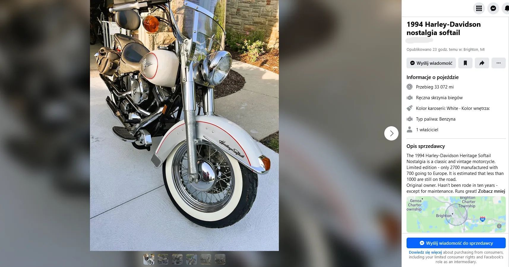 Harley-Davidson Softail Heritage Classic FLSTN Special Nostalgia 1994