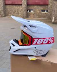 Шлем Fox v1, мотошлем ендуро, шлем кросовий, шолом, мотошолом фокс