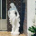 Estatua jardim + vaso grande jardim (pedra)