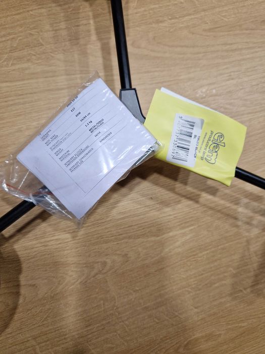 Elem Boston 1962/3 BLACK - BL lampa wisząca zwis 3x60W E27 czarna