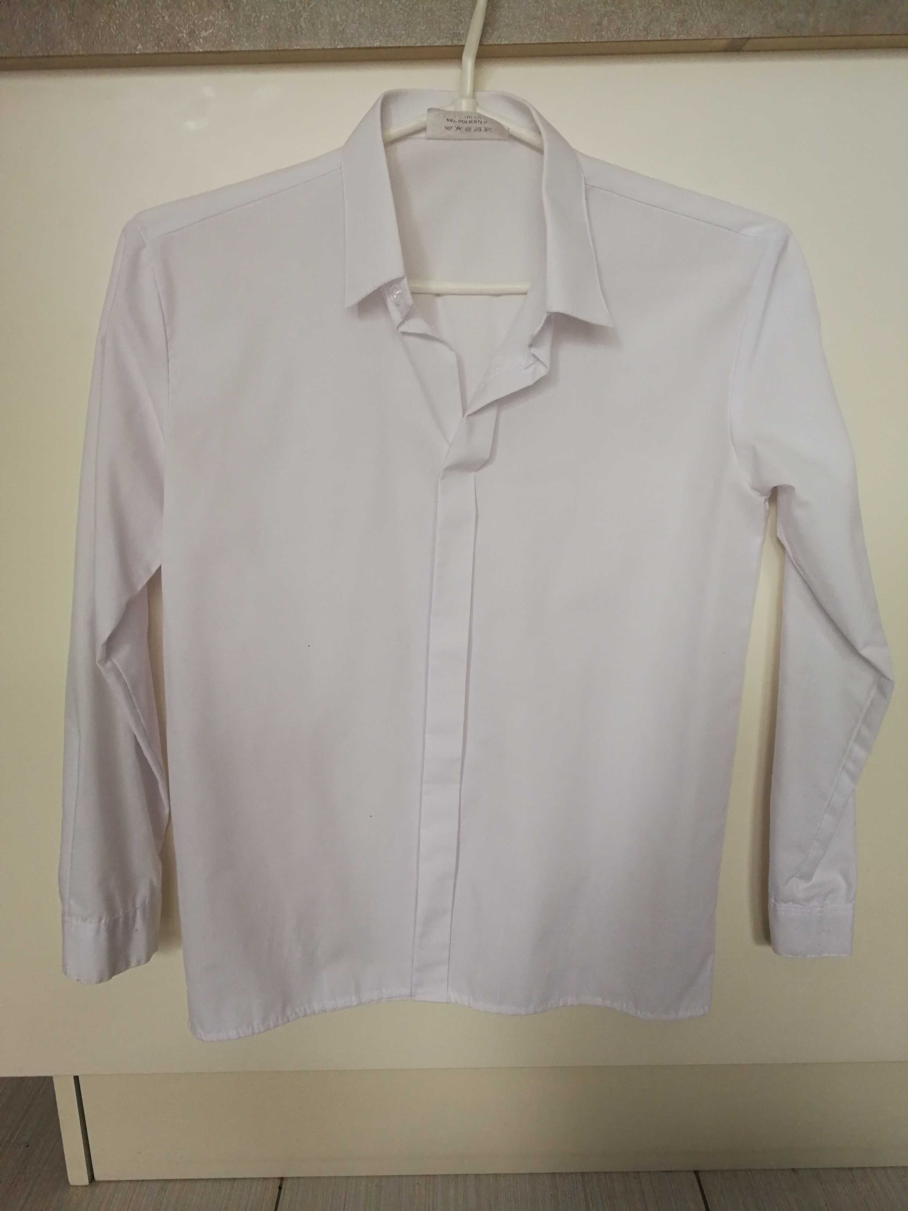 Biała, galowa koszula 146