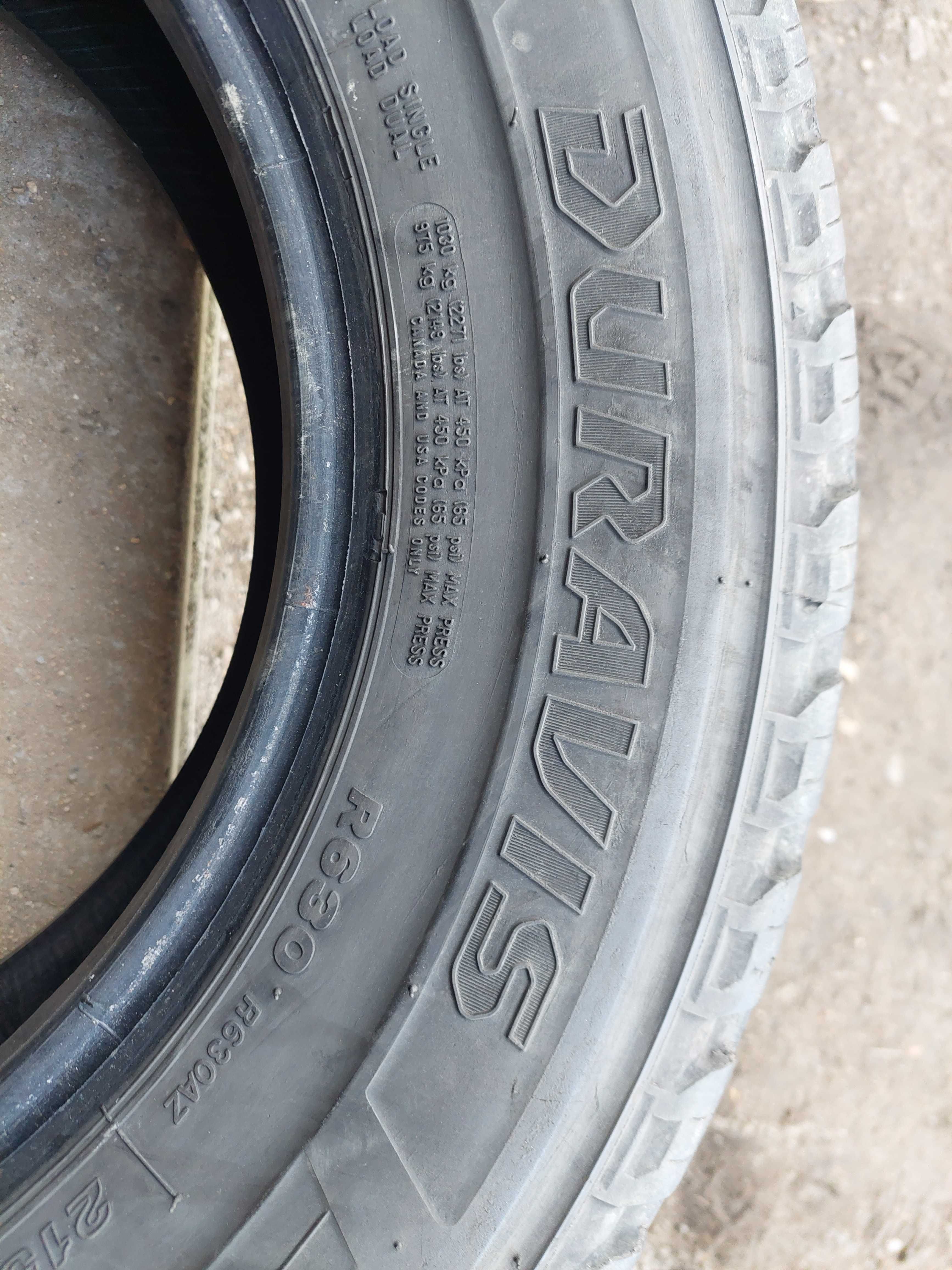 PIĘKNE OPONY LETNIE 215/70R15C BRIDGESTONE 2019r 4x7-7,5mm R661