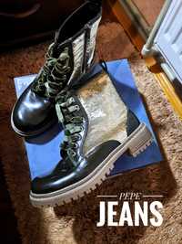 Жіночі осінні черевики Pepe Jeans 39 розмір, оливкового кольору