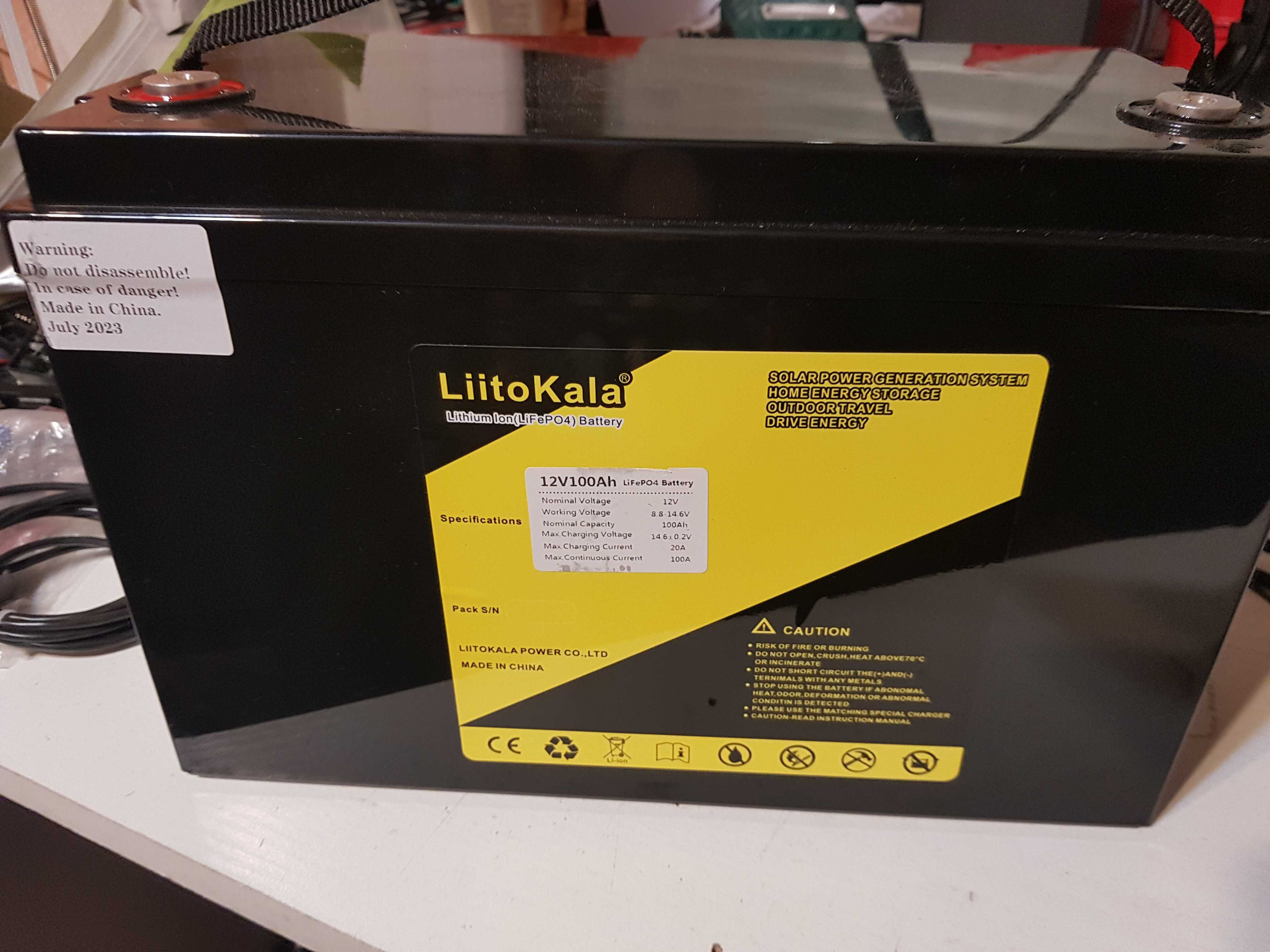 Ostatnia sztuka LiFePo4 LiitoKala 100ah, 12.8V NOWE Testowane