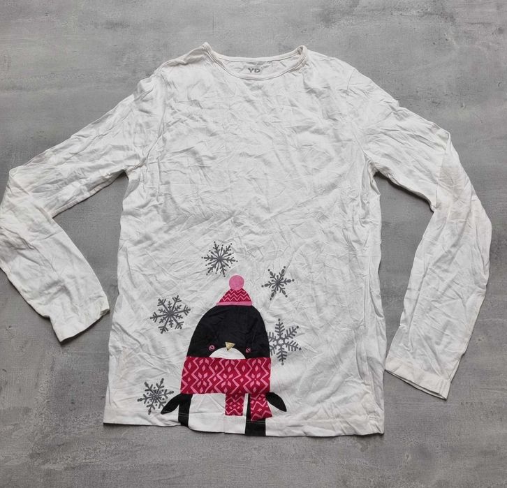 Koszulka 164 tshirt T-shirt na święta świąteczna biała
