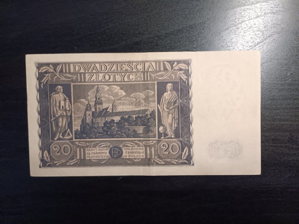 Banknot 20 złotych 1936 roku kolekcjonerski