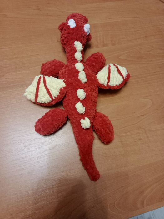 Smok na szydełku ok. 39 cm