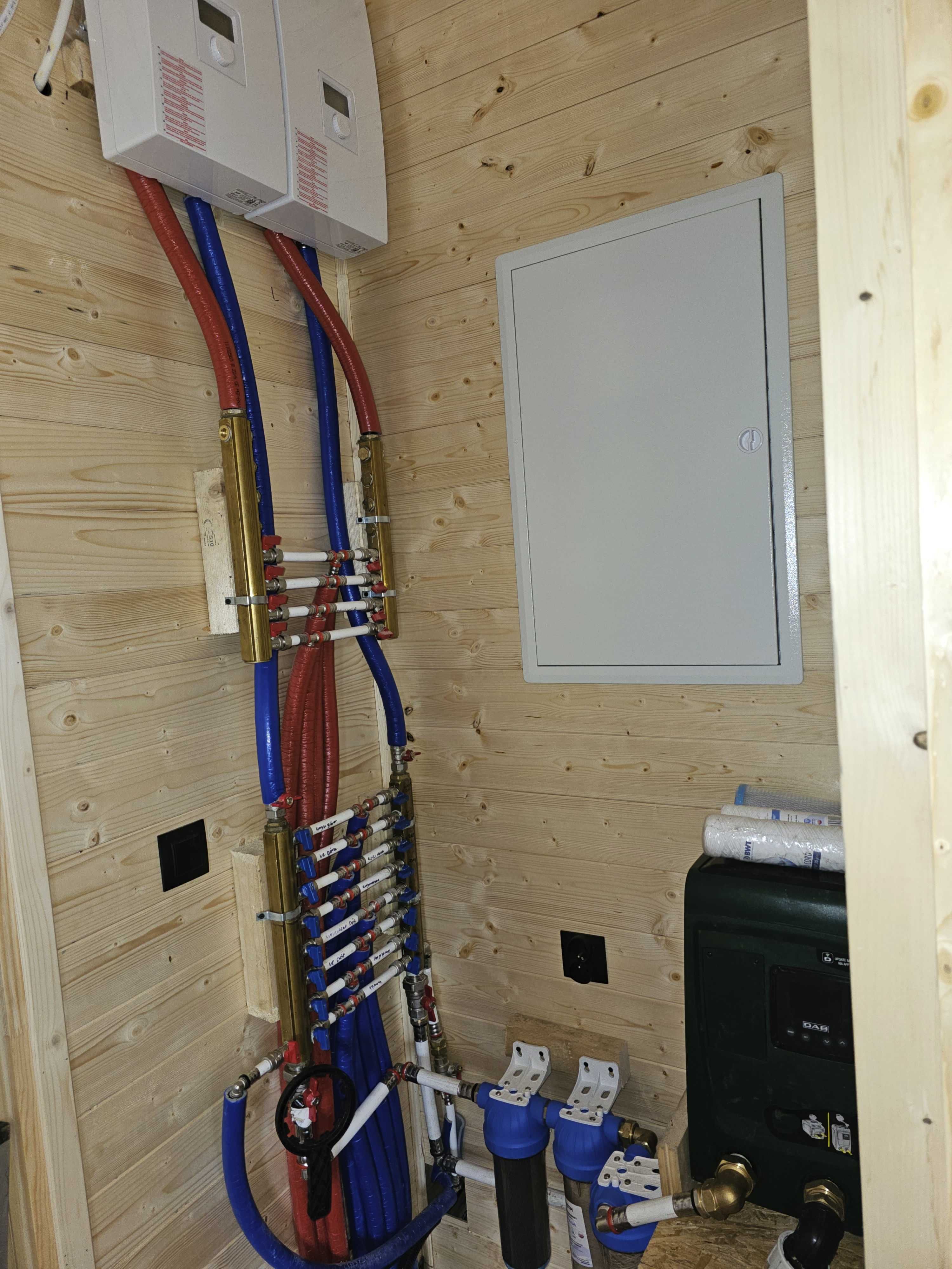 Instalacje: elektryk, hydraulik, monitoring, alarm, sięć LAN, internet