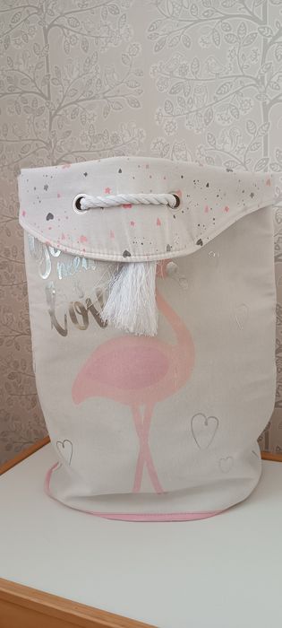 Home&you duży kosz na zabawki flaming do pokoju dziecięcego