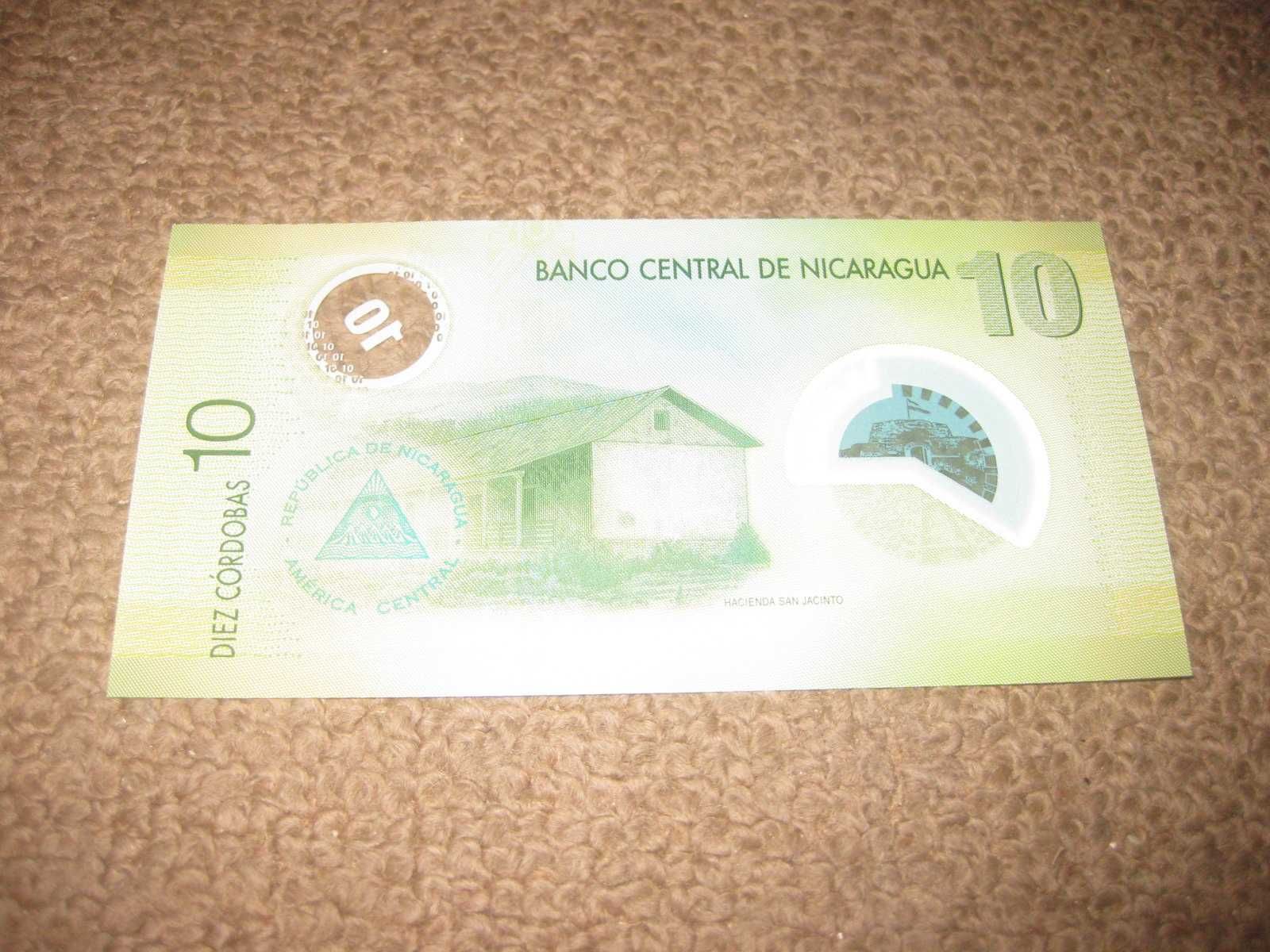 Nota da Nicarágua "10 Cordobas" UNC