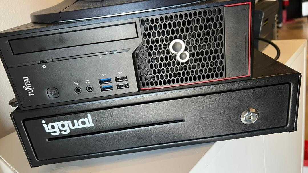 POS sistema com gaveta e impressora