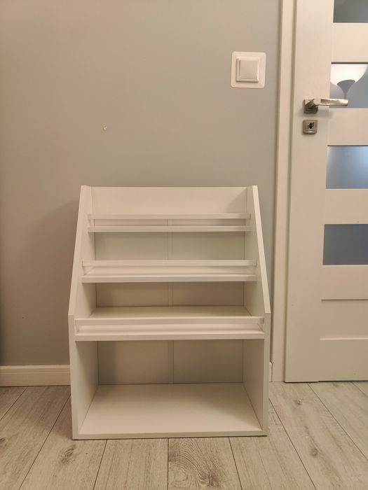 Biblioteczka dla dzieci regał skandynawski biały biała na książki