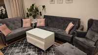 RATY NOWA kanapa sofa uszak rozkładana wersalka Glamour PRODUCENT