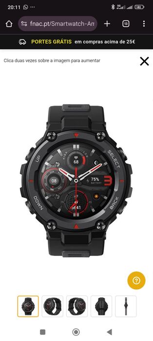Amazfit T-REX Pro - Meteorite Black com vários extras