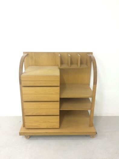 Móvel armario estante madeira original moderno art deco vintage olaio