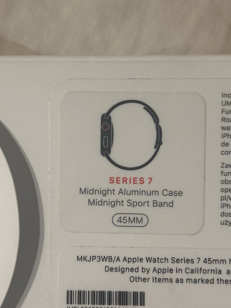 Apple watch 7 generacji 45mm GPS+cellular
