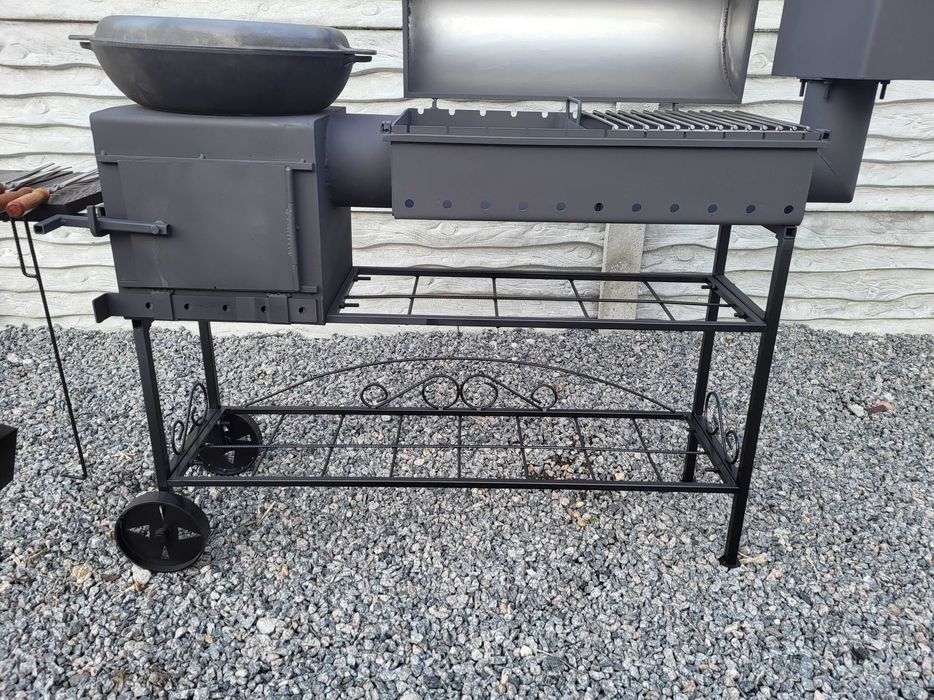 ЯКІСНИЙ МАНГАЛ! 5 мм! Барбекю Смокер Коптильня Піч для Казана