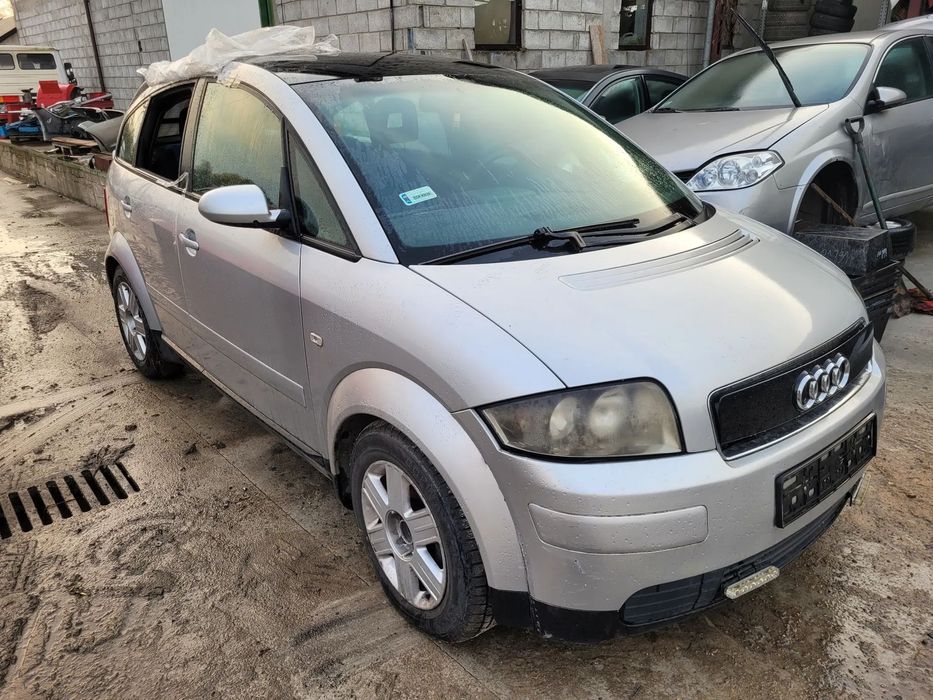 audi a2 maska zderzak lampa grill błotnik drzwi zbiornik paliwa szyba lusterko klamka klapa