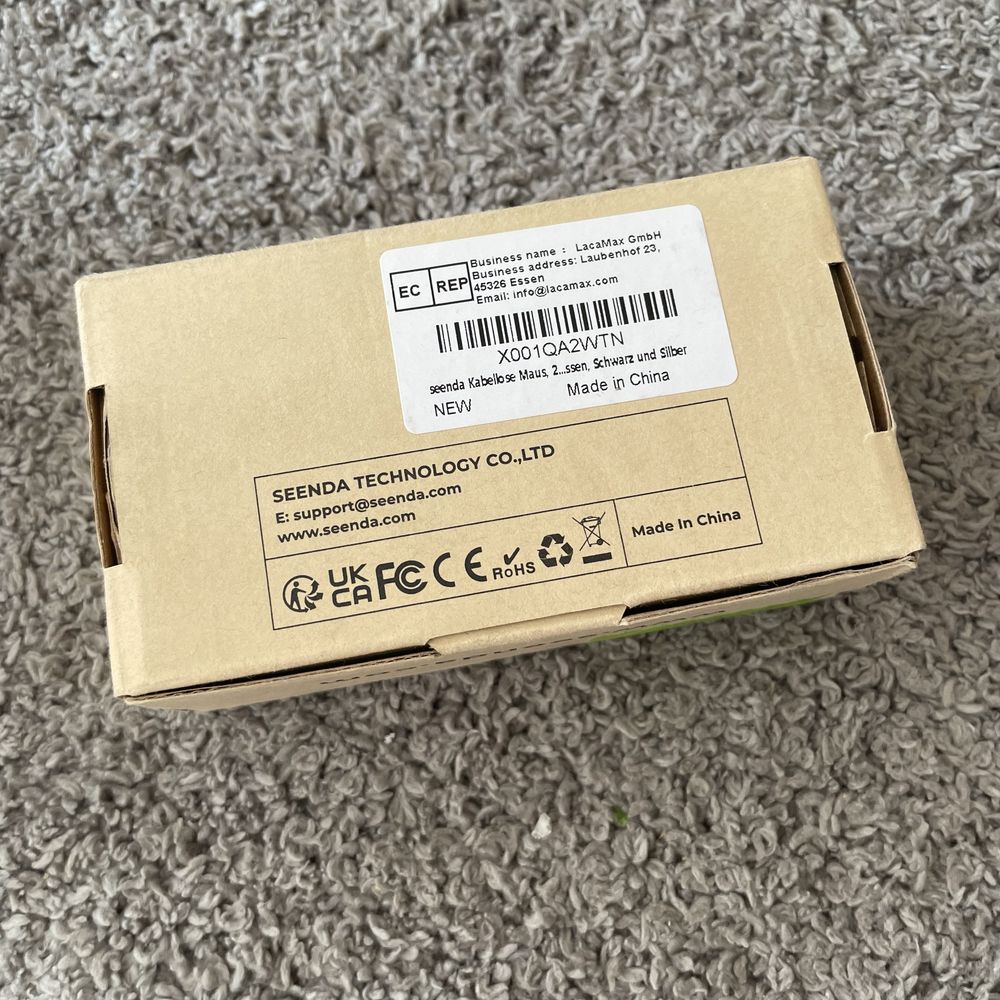 Seenda Mysz Bezprzewodowa Do PC czarna 1600Dpi (M13)