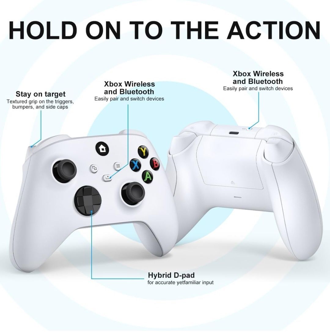 Pad bezprzewodowy do PC Android PS3 TV + USB Dongle Biały